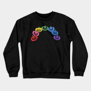 Rainbow Pumpkins Crewneck Sweatshirt